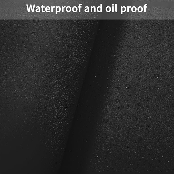 Leather Table Cover,1.8mm Thick,42x60 Inch Table Protector,Table Protector for Dining Room Table,Dining Table Cover,Table Cover Protector,Table Top Cover(Black+Gray,42x60)