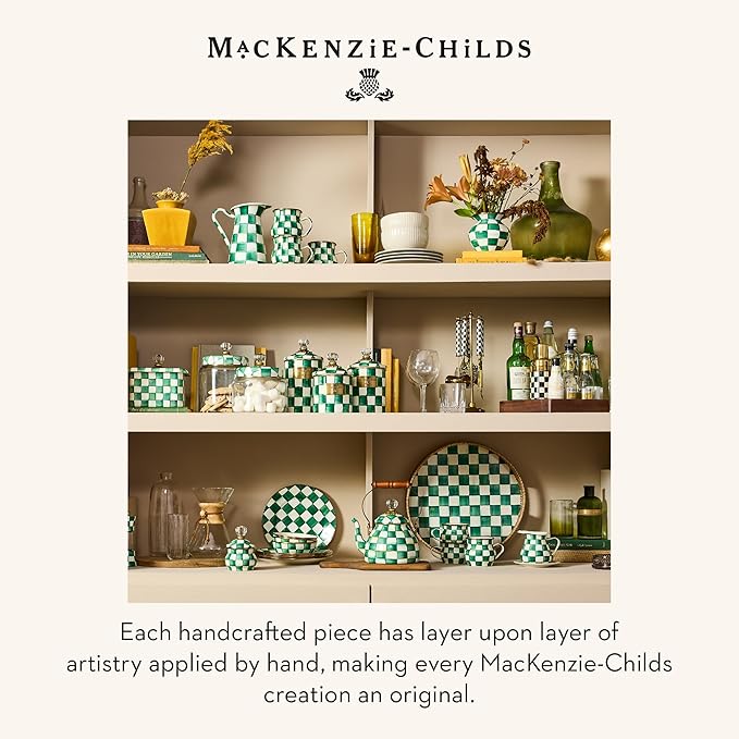 MACKENZIE-CHILDS Emerald Check French Press