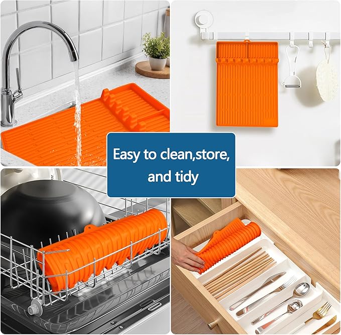Silicone Griddle Mat for Blackstone - BBQ Grill Accessory with Drip Pad & Spatula Holder - Ideal for Outdoor Cooking & Kitchen Counter