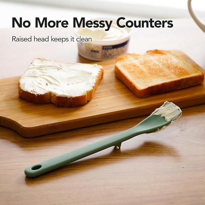 Platinum Silicone Mini Spatula Set, 3-Piece Spoonula & Jar Scraper, Perfect Scraping for Baking, Mixing & Stir Fry, Nonstick-Safe, Sit-Up Design, Food Grade, Made in Korea