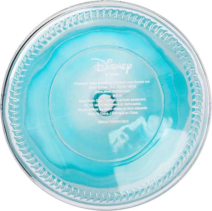 Silver Buffalo Disney Alice in Wonderland Flowers and Mushrooms Glass Cookie Snack Candy Jar with Lid (Small)