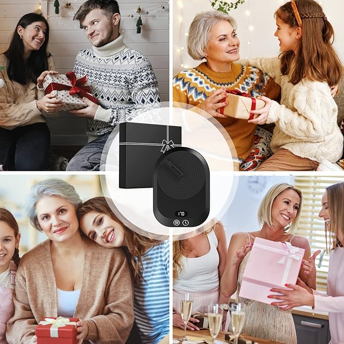 Coffee Mug Warmer for Desk, Electric Coffee Cup Warmer with 3-Temp Settings, Smart Coffee Warmer for Desk Auto Shut Off Timer, Cup Warmer for Desk with TEM/TIME Display, Wax Warmer, Good Gift