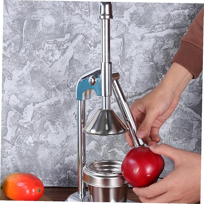ULTECHNOVO Stainless Steel Manual Press Juicer Handheld Citrus Extractor for Fruits and Vegetables Easy to Clean Sturdy Design for Home Use and Fresh Juice Preparation