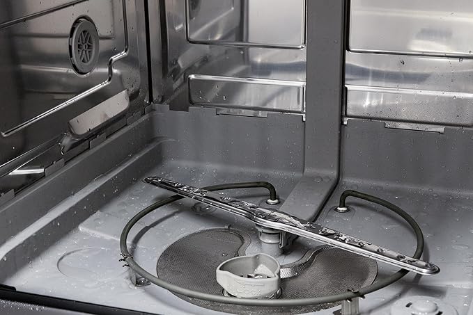 Sharp SDW6506JS 24-inch Stainless Steel Dishwasher, 49 dB, Third Rack, 12 Place Settings, Front Touch Controls