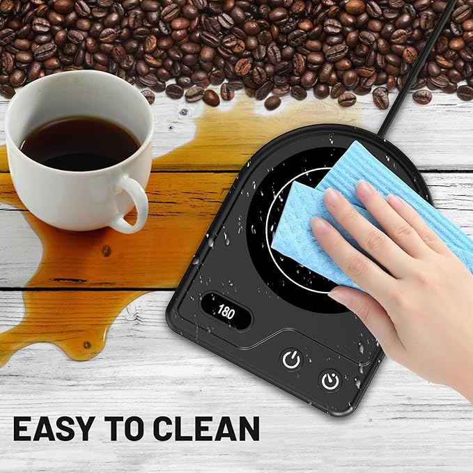 Mug Warmer,Coffee Mug Warmer with 3 Adjustable Temperature Settings,Coffee Warmer with 2-12H Auto Shutoff Functions,Easy to Clean Mug Heater for Desk,Grandma Gifts for Mothers Day