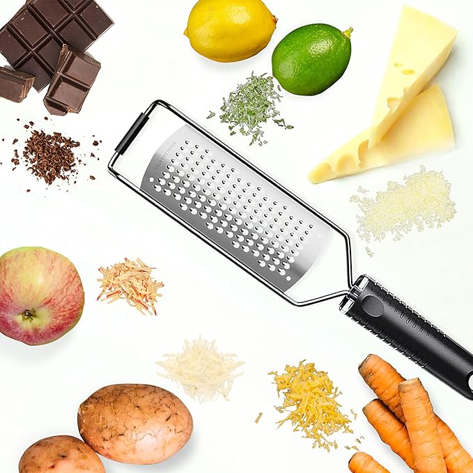 Cheese Grater with Non-Slip Handle, Extra Coarse Grater,L12" X W2.5"