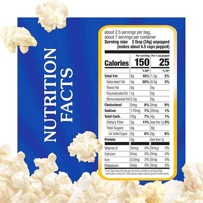 Act II Buttery Kettle Corn Microwave Popcorn, 2.75 oz., 3-Count Bags (Pack of 12)