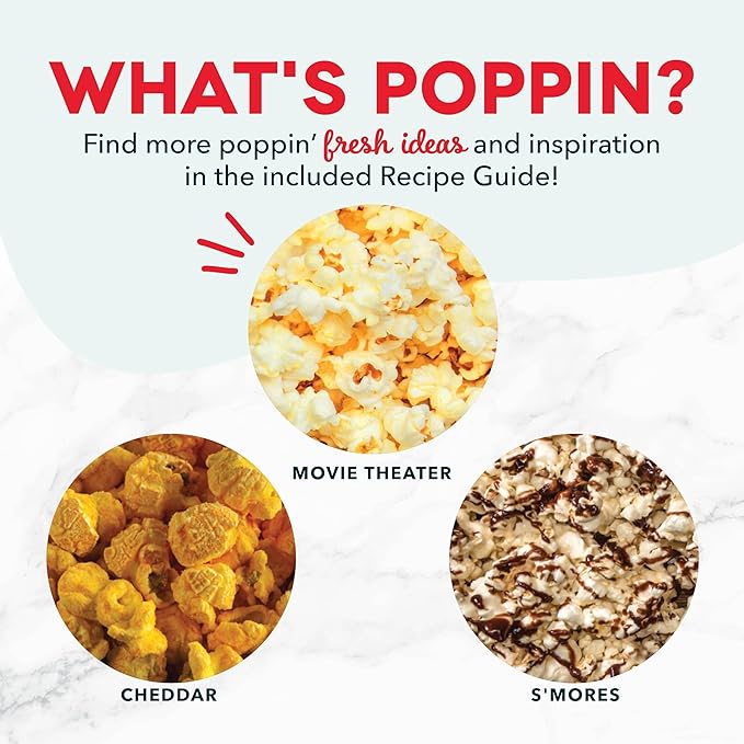 Dash Fresh Pop Popcorn Maker - Oil-Free,Air Popcorn Popper - With Measuring Cup & Recipe Guide - Perfect for Movie Nights - 16 Cups,Aqua,(Pack of 4)