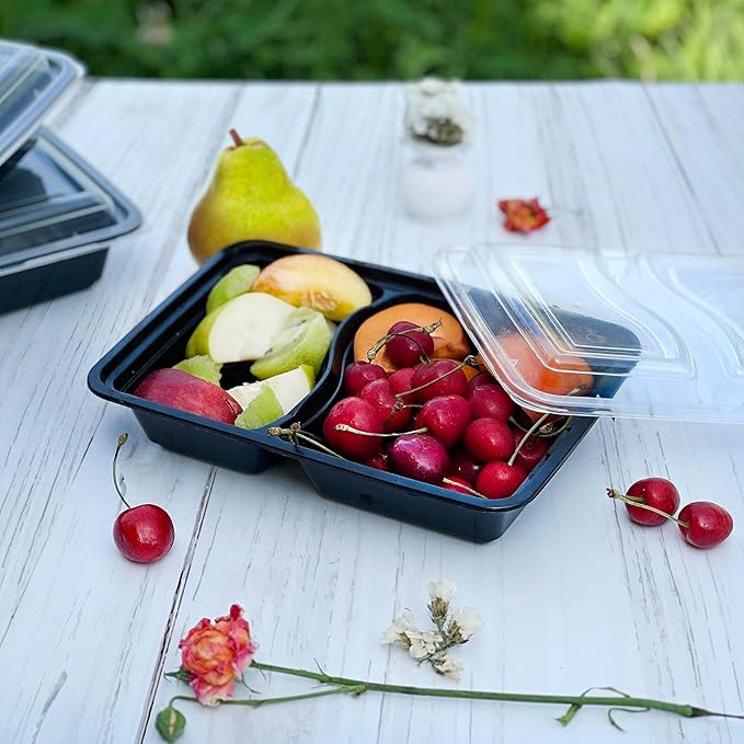 Comfy Package [Case of 150 28 oz. 1 Compartment Meal Prep Containers Reusable - Microwaveable, Dishwasher and Freezer Safe, BPA-Free, Portion Control and Convenience Food Storage with Lids, Stackable