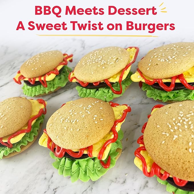 Baketivity Whoopie Pie Burgers Baking Kit for Kids Set - Real Cooking Set for Girls & Boys Ages 5-12 - Baking Kit with Premeasured Ingredients, STEM Kit for Kids with Instructions