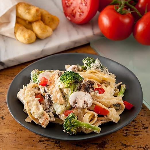 Carlisle FoodService Products Ridge Reusable Plate Salad Plate, Rimless Plate for Home and Restaurant, Melamine, 9 Inches, Slate, (Pack of 12)
