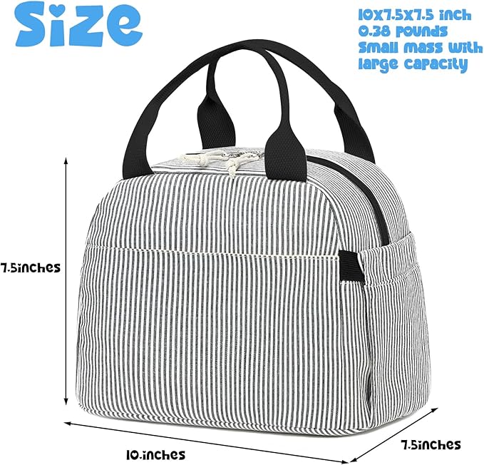 Bluboon Lunch Box for Women Cute Lunch Bag Reusable Insulated Lunch Bags Large Capacity Lunchbox Cooler for Work Picnic or Travel