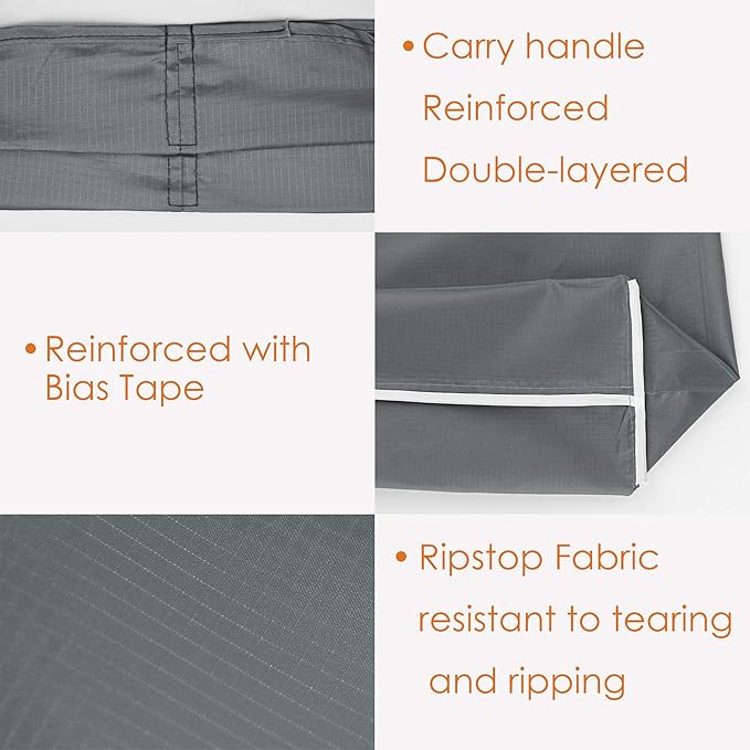 BeeGreen Grey Reusable Shopping Bags Wholesale Gray Reusable Grocery Bags Bulk Foldable-Machine Washable with Zipper Storage Pouch 20 Pieces