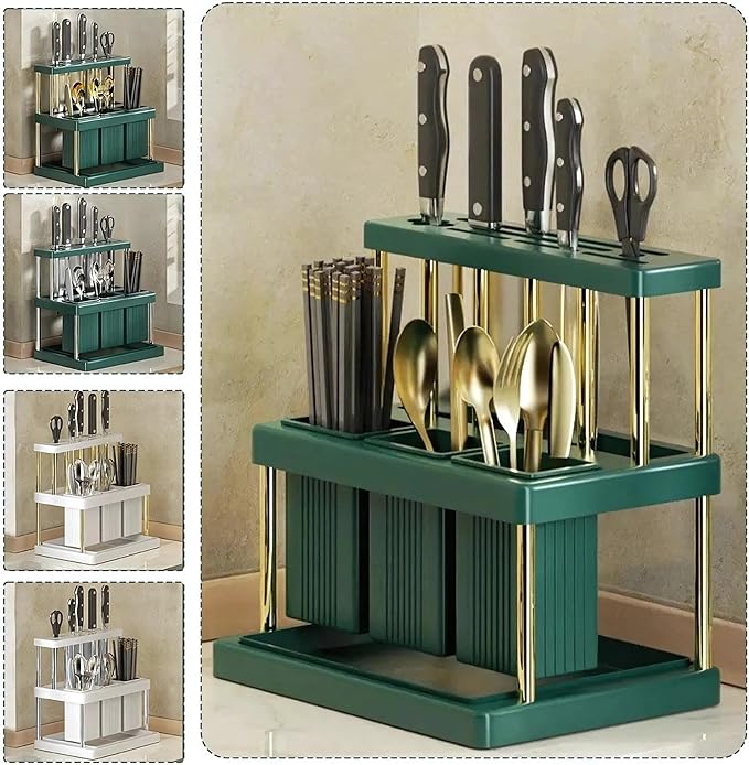 Multi-Functional Kitchen Storage Rack – Premium Organizer for a Clutter-Free Space(white)