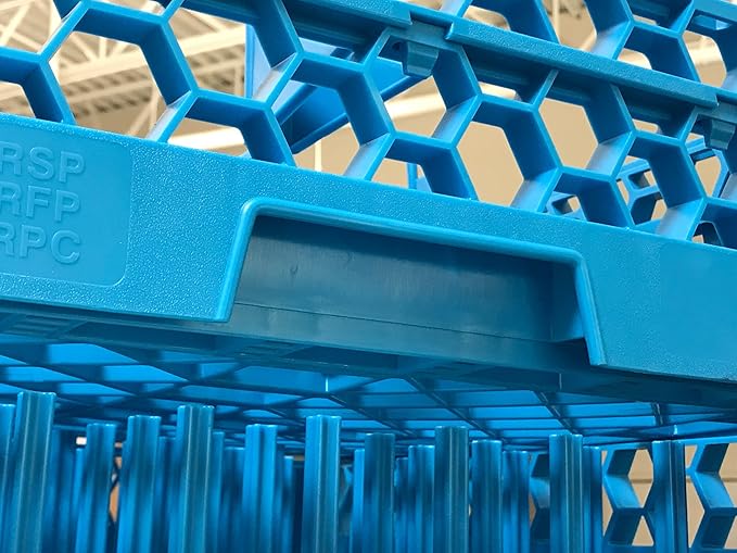 Carlisle FoodService Products RP14 OptiClean Plate Rack, Blue (Pack of 6)