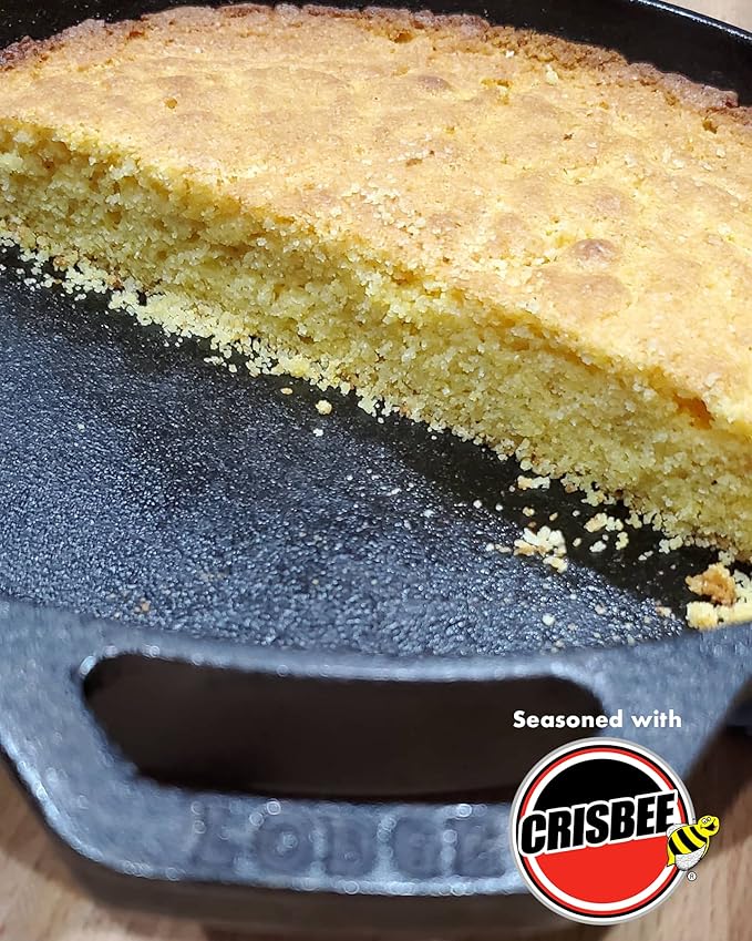 Crisbee Stik® Cast Iron and Carbon Steel Seasoning - Family Made in USA - The Cast Iron Seasoning Oil & Conditioner Preferred by Experts - Maintain a Cleaner Non-Stick Skillet