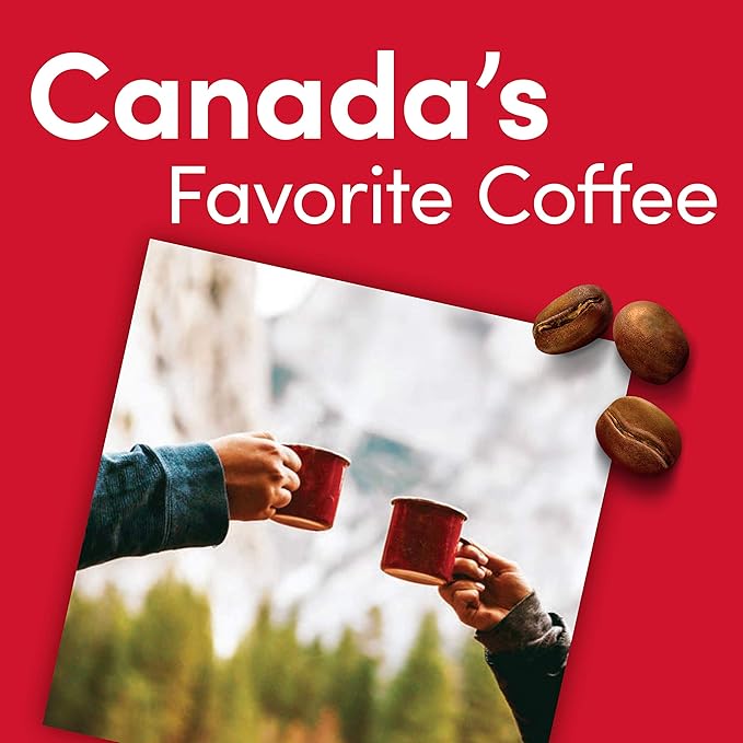 Tim Hortons Original Blend, Medium Roast Ground Coffee, Perfectly Balanced, Always Smooth, Made with 100% Arabica Beans, 12 Ounce (Pack of 6)