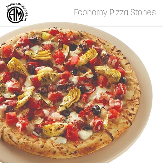 Pizza Baking Stone, 13" round, dishwasher safe, ceramic