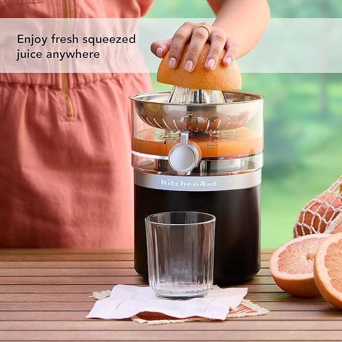 KitchenAid Go Cordless Citrus Juicer - battery sold separately, KCJR160, Black Matte