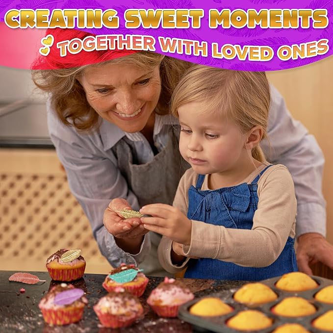 Feather Mold Silicone – Feather Chocolate Mold – 0.3" Thick Pink 3D Design, Different Sizes of Feathers, Easy to Use, Flexible & Reusable, Works with Various Materials | for Pastry Cake Decorations