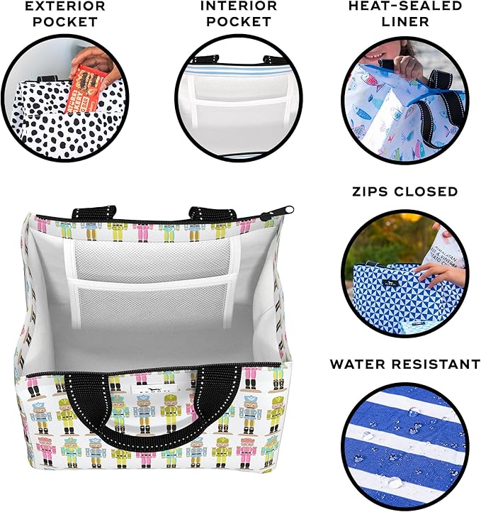 SCOUT Eloise Lunch Bag - Lightweight Insulated Soft Lunch Box, Opens Wide, Zips Closed, Interior Pocket, for Women, Work, Beach, Travel, Pool & Picnic