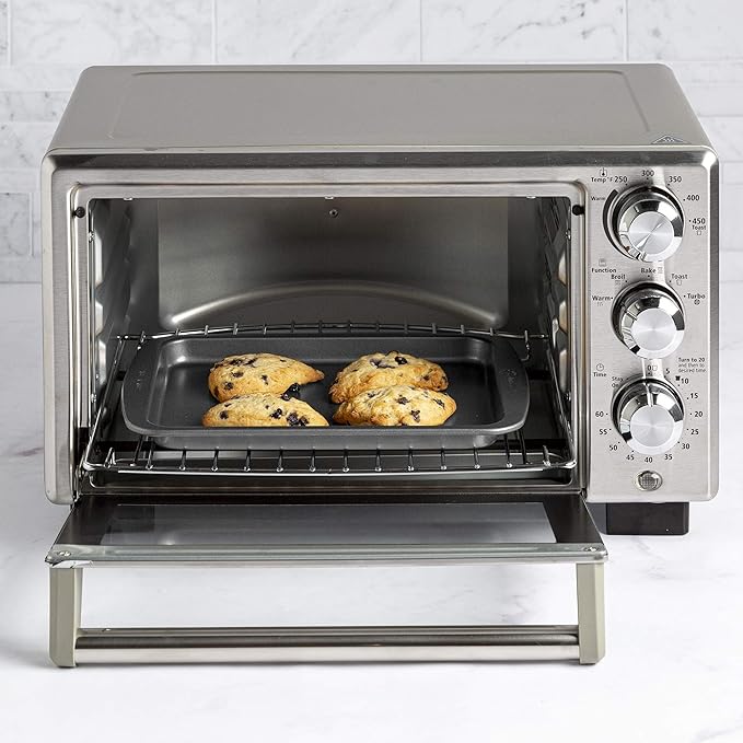 Ecolution Non-Stick Toaster Oven Bakeware Set 4-Piece, Carbon Steel, Easy to Clean and Perfect for Single Servings, Gray (Pack of 6)
