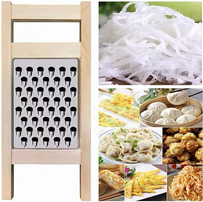 Solid Wood Stainless Steel Grater, Polishing Wire Products, Potato Wire Products, Turnip Wire Products, Steamed Bun Stuffing Kitchen Utensils, Dumpling Stuffing Making Tools