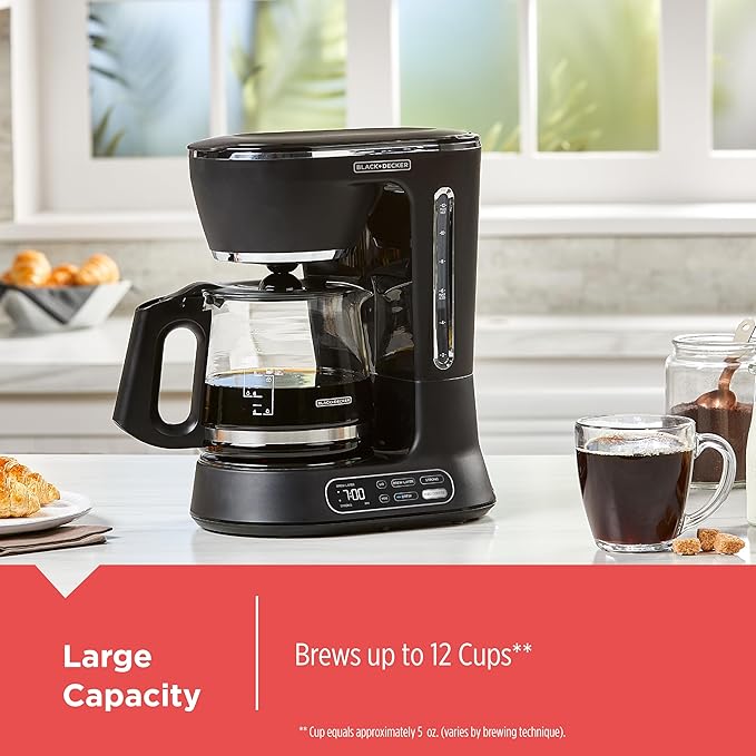 BLACK+DECKER 12-Cup Digital Coffee Maker and Coffee Grinder Bundle