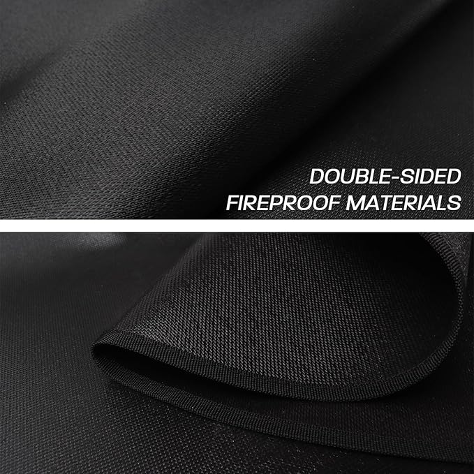 39" Fire Pit Mat for Solo Stove Bonfire, Round Fireproof Under Grill Mats for Outdoor Grill, Portable Camping Stove Mat for Solo Stove Accessories