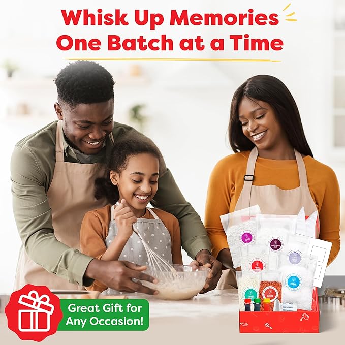 Baketivity Whoopie Pie Burgers Baking Kit for Kids Set - Real Cooking Set for Girls & Boys Ages 5-12 - Baking Kit with Premeasured Ingredients, STEM Kit for Kids with Instructions