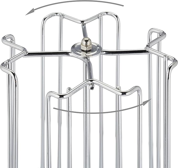 Relaxdays Coffee Pod Holder, Silver, 37 x 15 cm