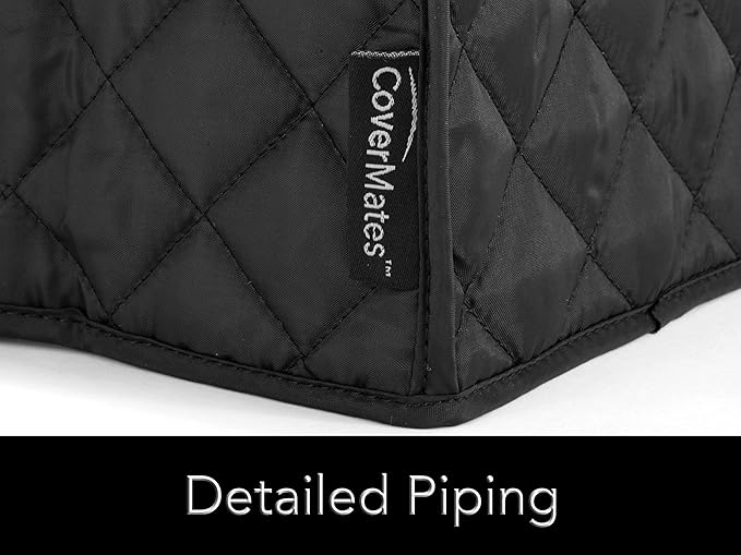 Covermates Keepsakes - Bread Maker Cover - Dust Protection - Stain Resistant - Washable - Appliance Cover, Black