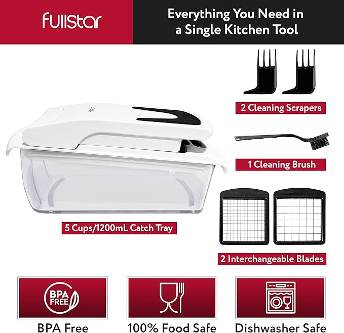fullstar 2 in 1 White Chopper + Blade Replacement
