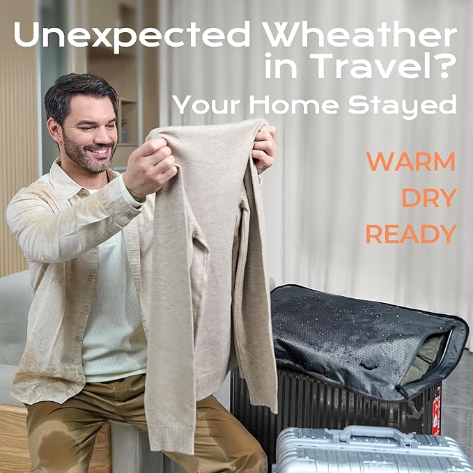 Essential Vacuum Bags for Travel Luggage with Electric Pump, Reusable Compression Bags for Checked Suitcases, Vacuum Seal Spacesaver for Cloth Packing(2Large+Pump)