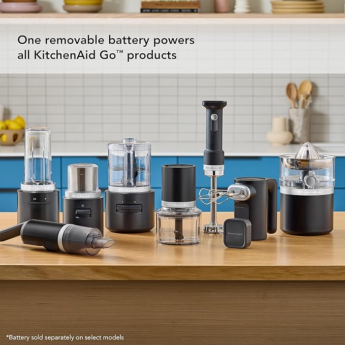 KitchenAid Go Cordless Citrus Juicer - battery sold separately, KCJR160, Black Matte