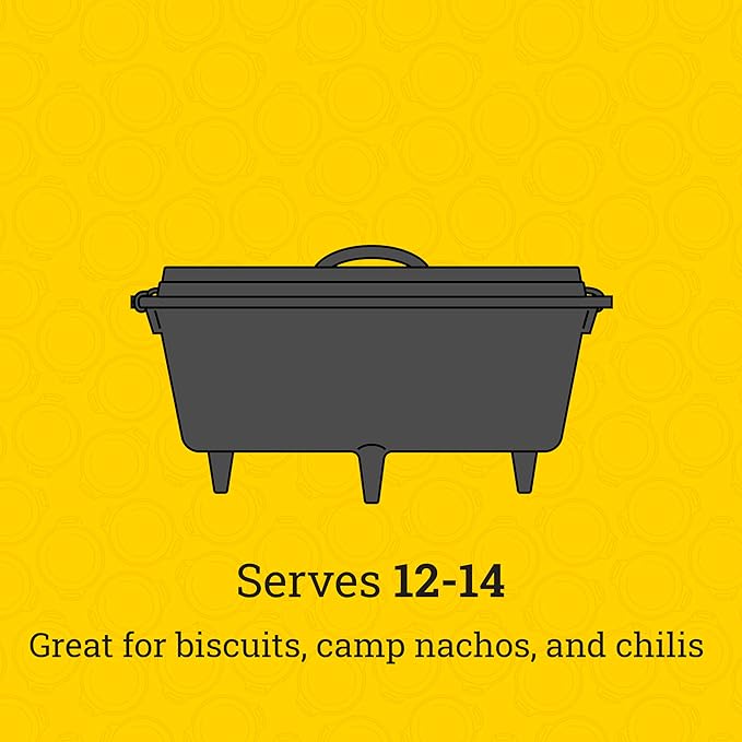 Lodge Boy Scouts of America Cast Iron Camp Dutch Oven, Pre-Seasoned, 6-Quart