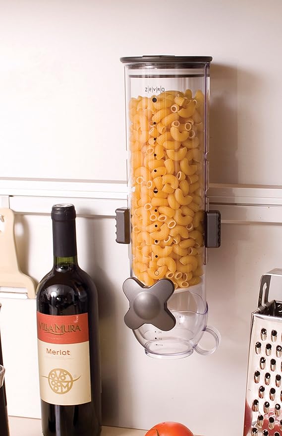 ZevrO KCH-06138 Indispensable SmartSpace Wall-Mounted 13-Ounce Dry-Food Dispenser (Pack of 2)