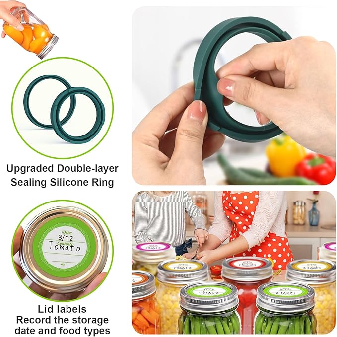 UNERVER M11 Electric Mason Jar Vacuum Sealer Kit - Vacuum Sealer for Wide & Regular Mouth Canning Jars