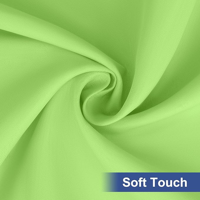 homing Rectangle Table Cloth Cover, Waterproof Polyester Elastic Fitted Tablecloth, Fits for 6 Foot Folding Tables, Washable Table Protector for Picnic, Camping, Outdoor (Lime Green, 30" x 72")