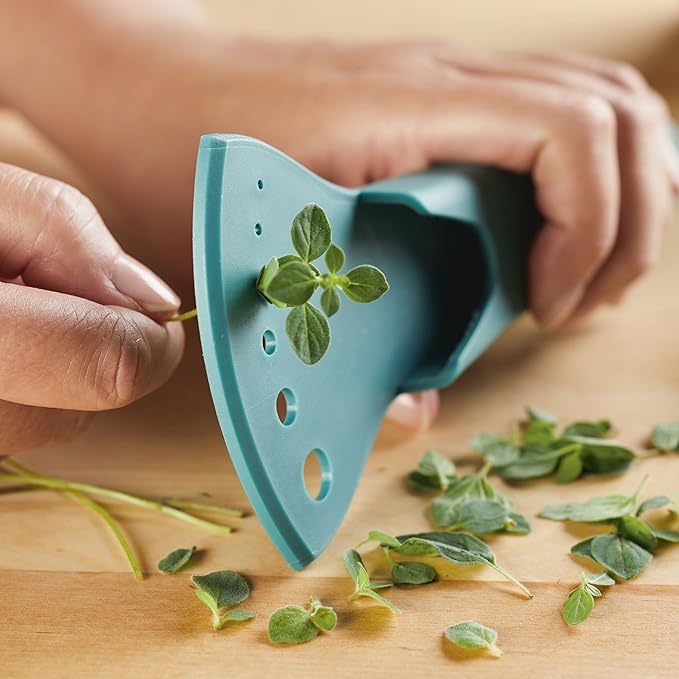 Rachael Ray Professional Multi Shear Kitchen Scissors with Herb Stripper and Sheath, 2 Piece, Agave Blue