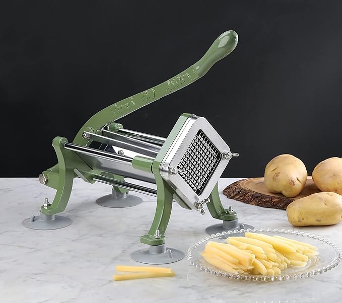 New Star Foodservice 37340 Commercial Restaurant French Fry Cutter with Suction Feet, 1/4-Inch