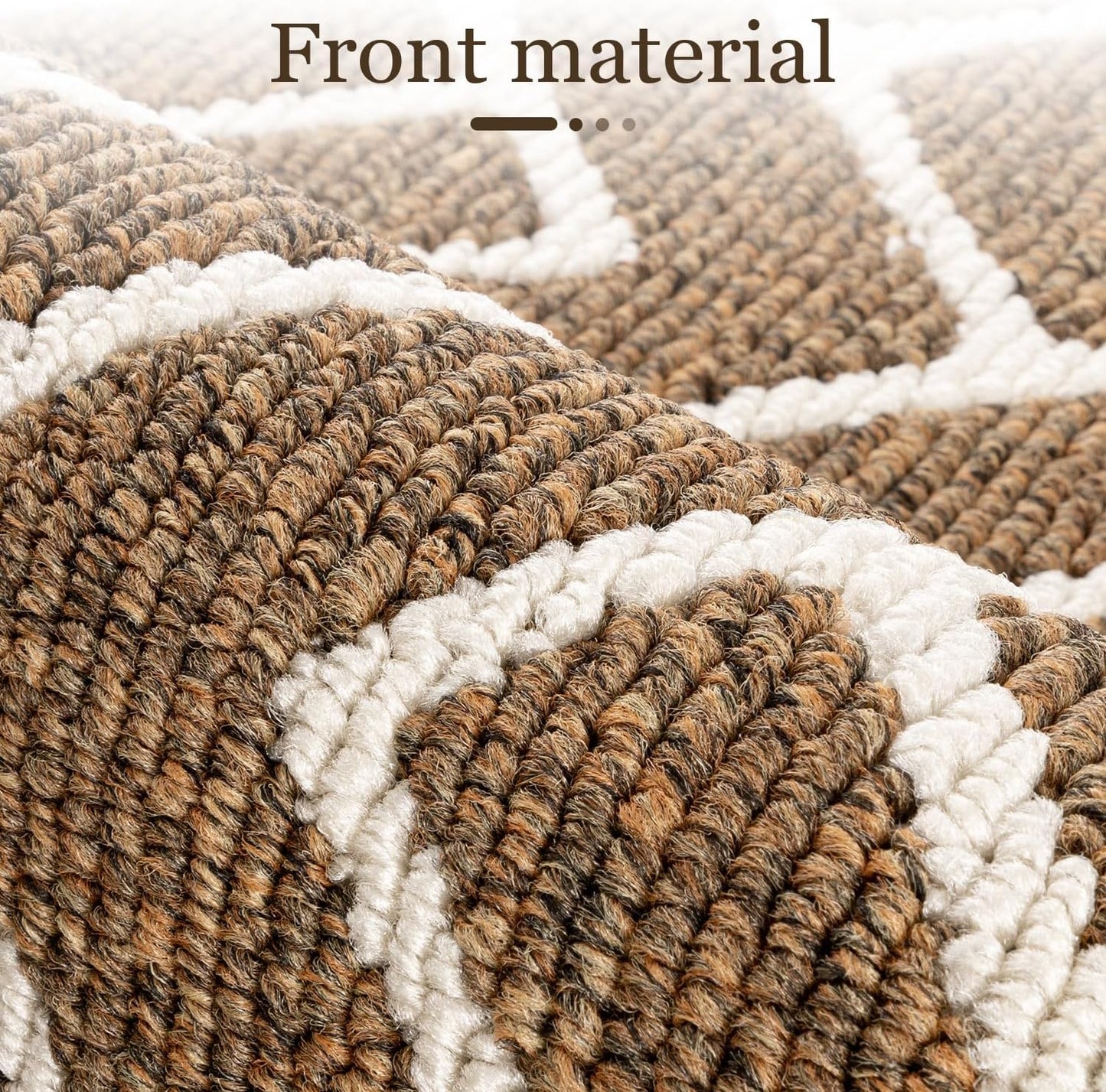 hicorfe Kitchen Rugs and Mats,Kitchen Mats for Floor,24"x35" Non Slip Runner Rug,Absorbent Resist Dirt Comfort Standing Mat Machine Washable for Entryway,Hallway,Front of Sink(Brown)