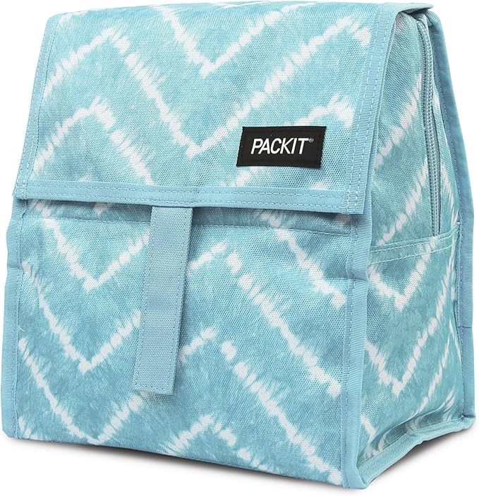 Packit, Lunch Bag Freezable Aqua Tie Dye