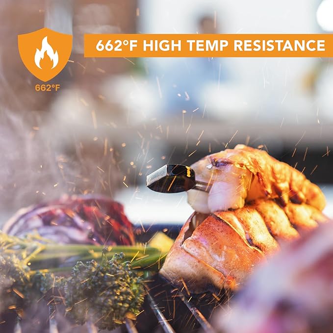 ChefsTemp ProTemp Plus Next-Gen Wireless Meat Thermometer Digital Unlimited Range Bluetooth & WiFi Enabled Smart Cooking Grilling Smoker BBQ Oven Kitchen Rotisserie (Stand + 1 Probe)