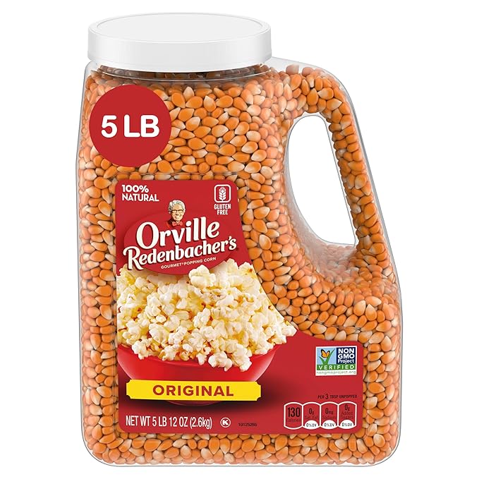 Orville Redenbacher's Gourmet Popcorn Kernels, Original Yellow, 4g Fiber Per Serving, 5 lb.