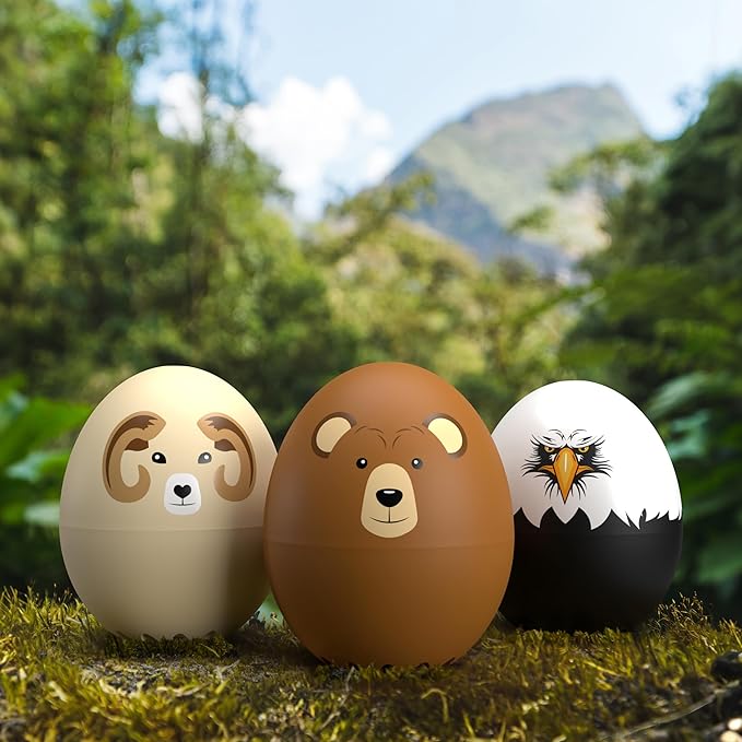Bear BeepEgg – Egg Timer for Boiling Eggs – Musical Egg Cooker for Soft, Medium, Hard Boiled Eggs – Food Safe – Singing Floating Egg Timer – Egg Cooker for 3 Levels of Doneness - Brainstream