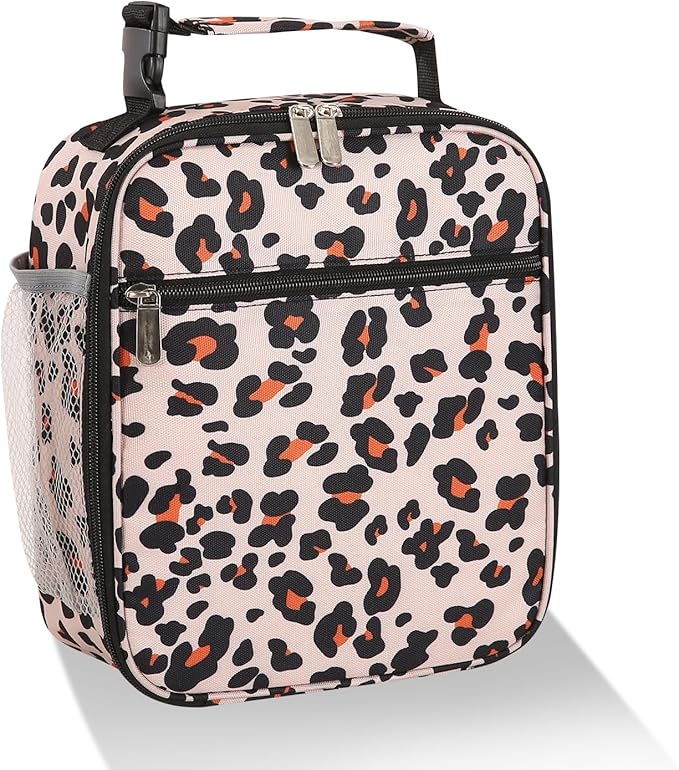 Lovoeo Lunch box Lunch bag for men women Insulated Lunchbox Lunch bags for Work Picnic Travel (Leopard)