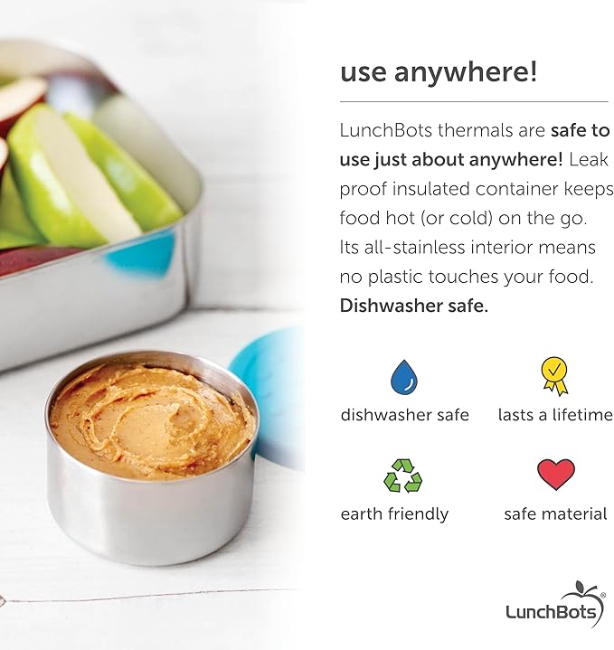 LunchBots 1.5 oz Stainless Steel Dressing Container for Condiments, Dips, Snacks, Dipping Sauce Cups with Silicone Lid, Fits in Lunch Bags and Bento Boxes – Set of 3 (Floral)