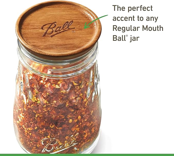Ball Jar Wooden Storage Lids