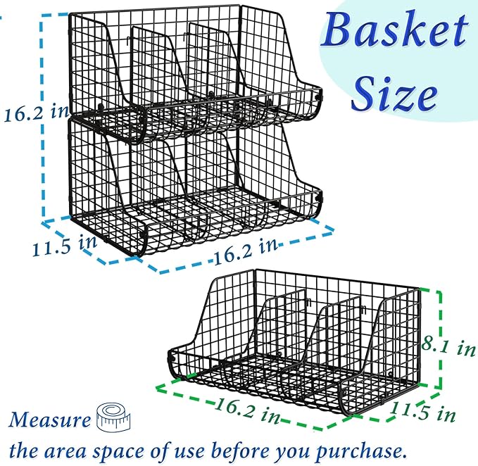 2-Tier Stackable Can Organizer for Pantry Shelves, 2 Pack Soda Can Organizer with 4 Adjustable Dividers, Kitchen Can Storage Organizer, Wire Drink Organizer, Metal Can Dispenser for Cabinets Shelf
